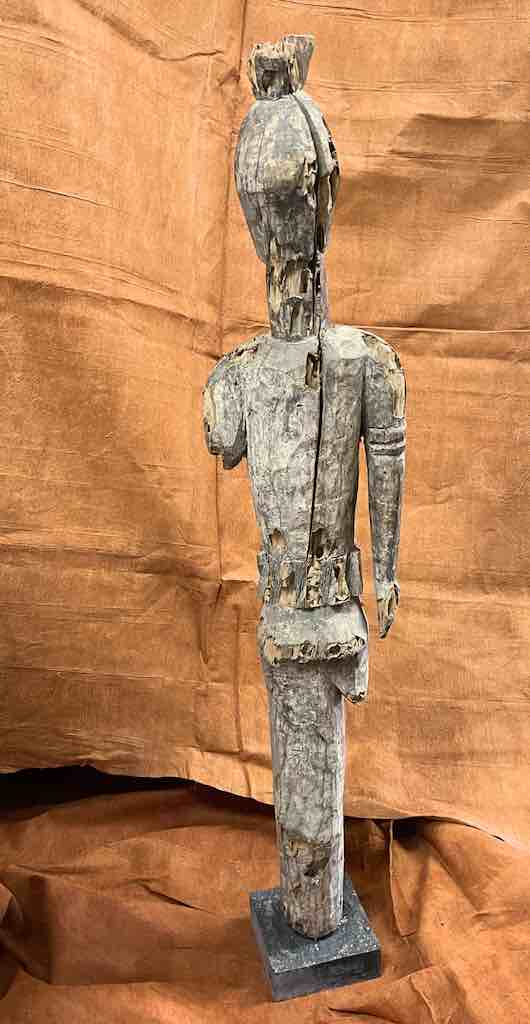 Vintage Eket Male Ancestor Spirit Statue | 47" - Nigeria