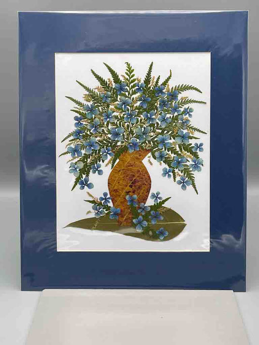 Large Handmade Pressed Dried Real Flower Framed Collage - Floral Bouquet
