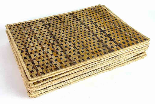 Set of 12 Banana Leaf Woven Placemats