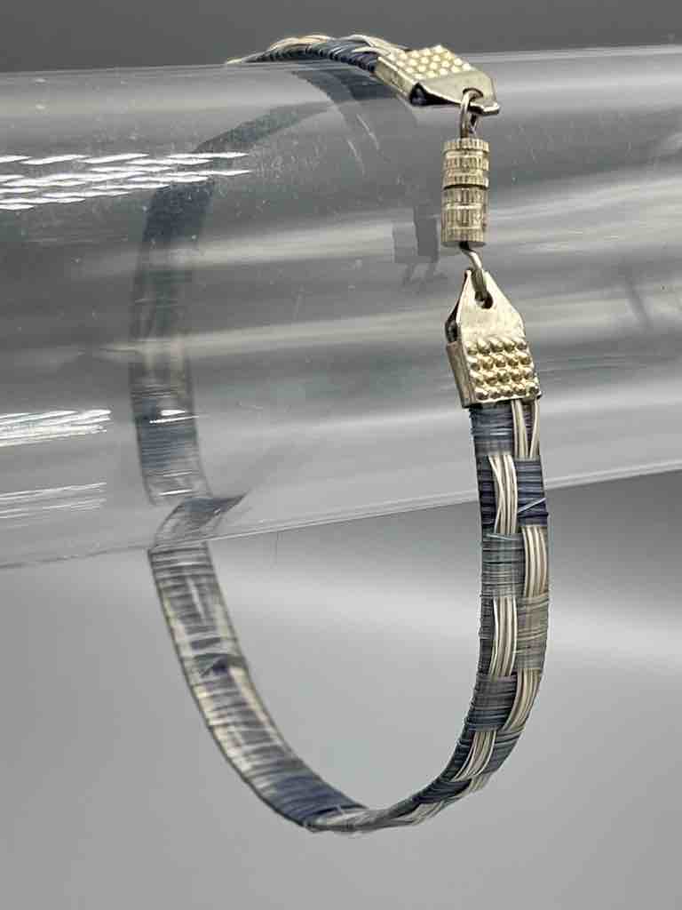 Finest Quality Horsehair Flat Metal Clasp Bracelet - Chile