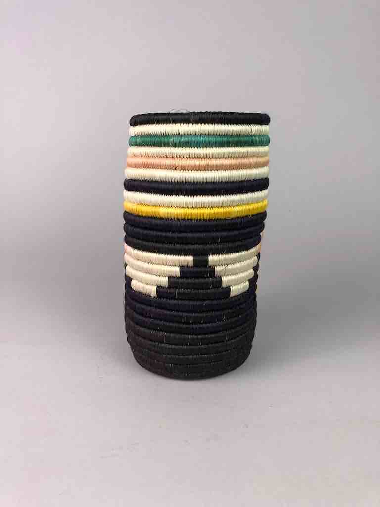 Tutsi Cylinder Sisal Basket | 8.25" x 4.5"