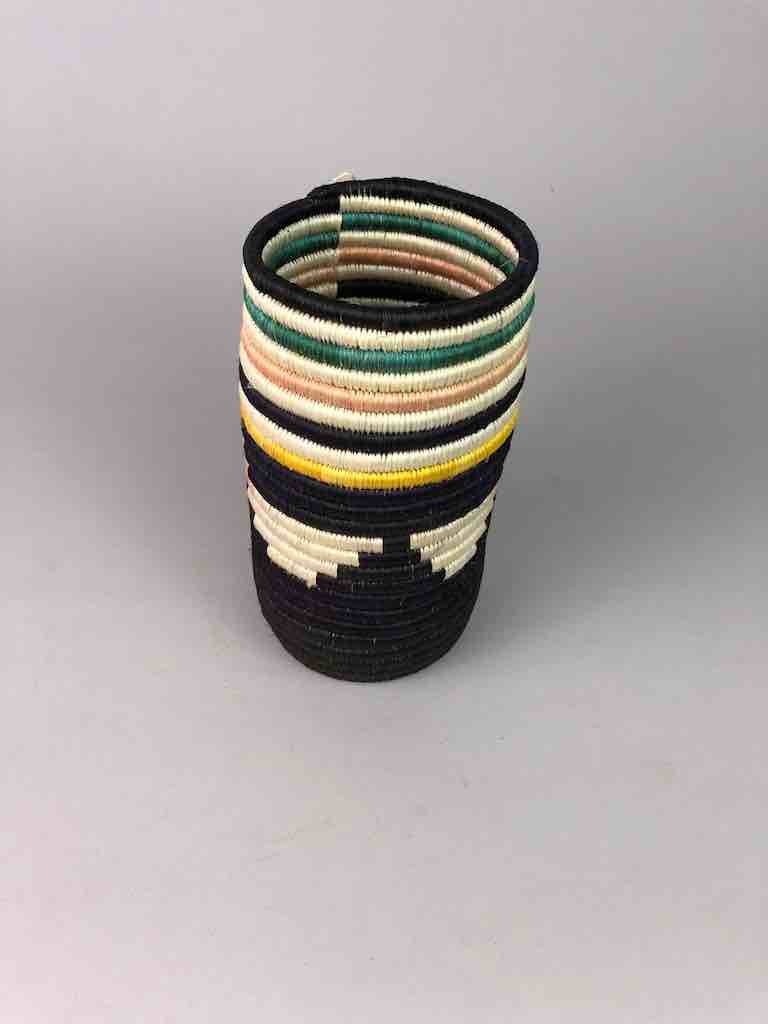 Tutsi Cylinder Sisal Basket | 8.25" x 4.5"