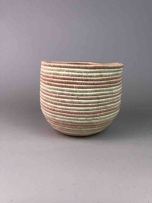 Pink Cylinder Tutsi Sisal Basket | 8" x 7.25"