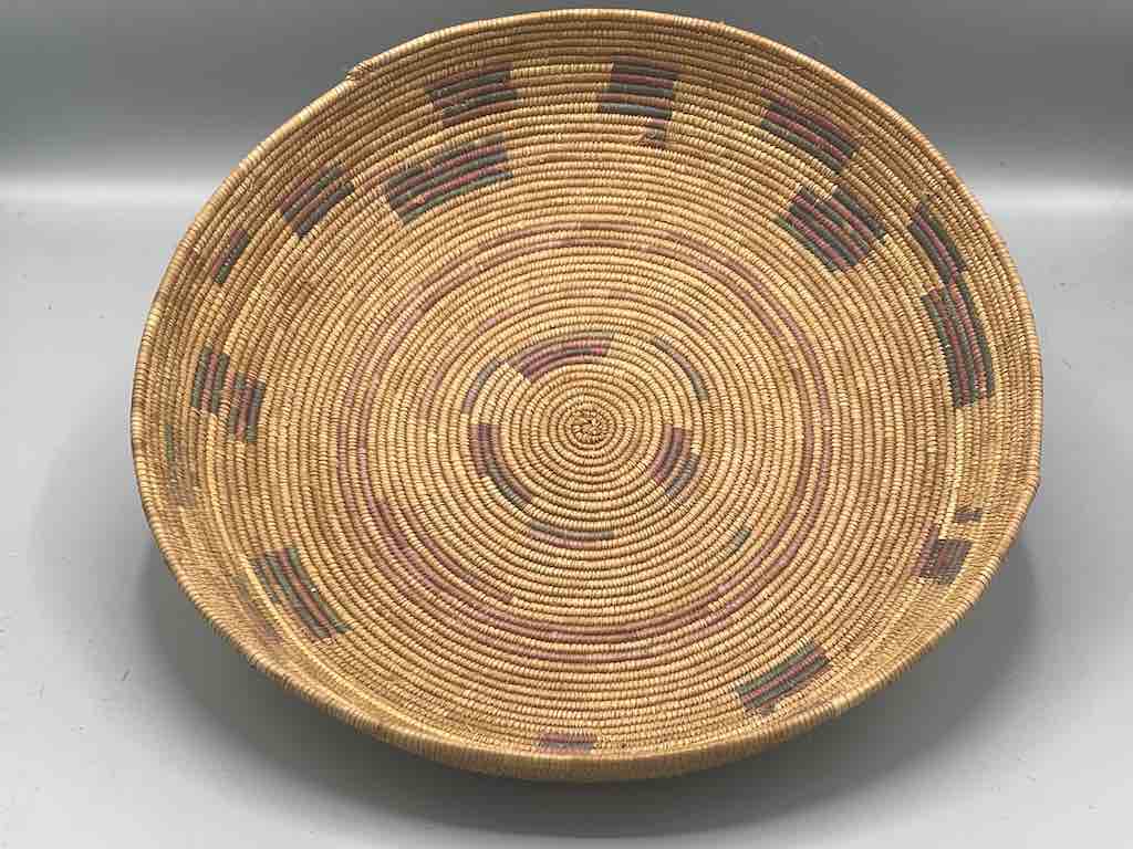 Shallow Vintage Sahelian Tight Weave Fulani Basket - Burkina Faso