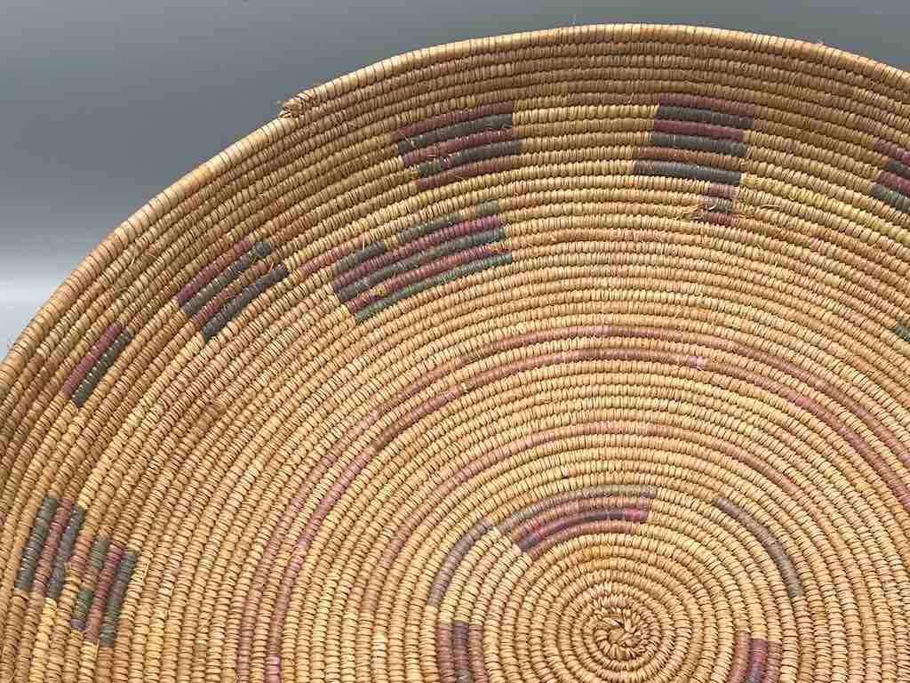 Shallow Vintage Sahelian Tight Weave Fulani Basket - Burkina Faso