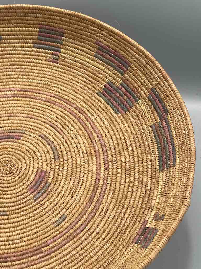 Shallow Vintage Sahelian Tight Weave Fulani Basket - Burkina Faso