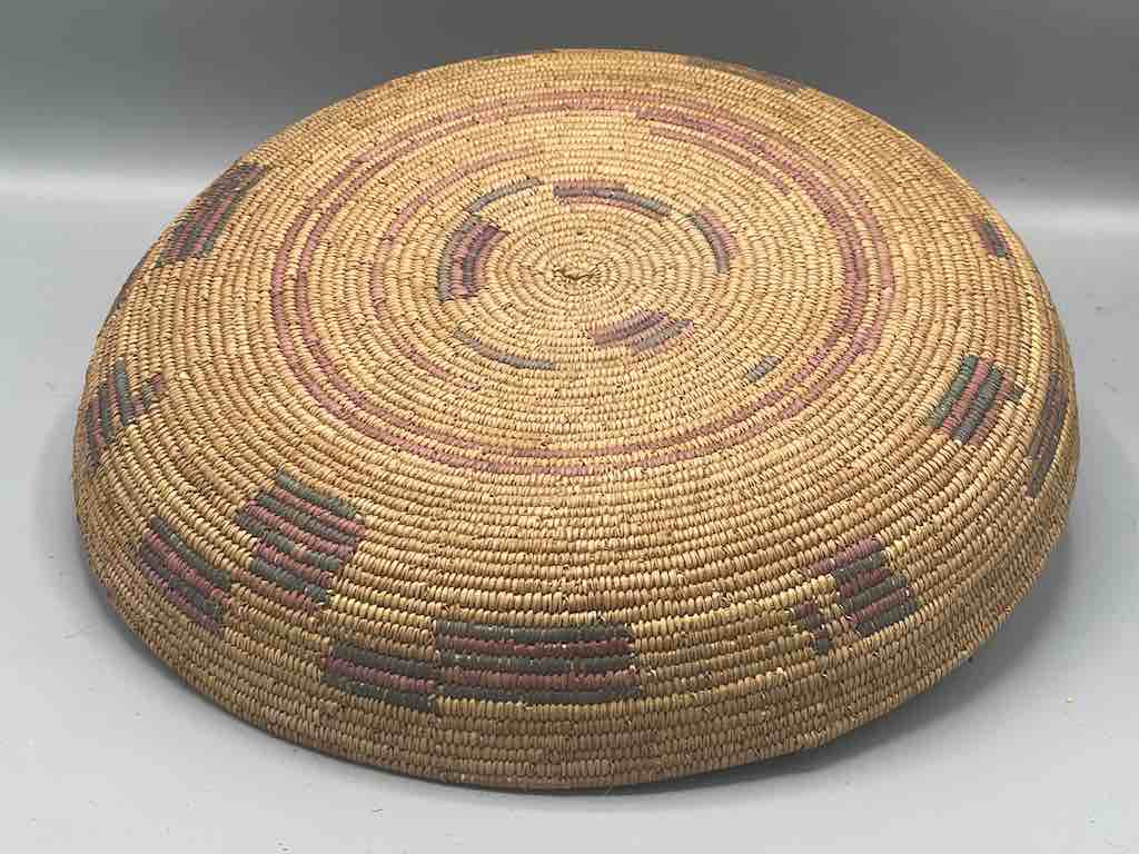 Shallow Vintage Sahelian Tight Weave Fulani Basket - Burkina Faso