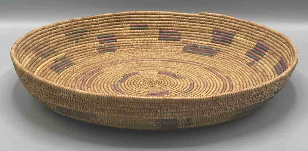 Shallow Vintage Sahelian Tight Weave Fulani Basket - Burkina Faso