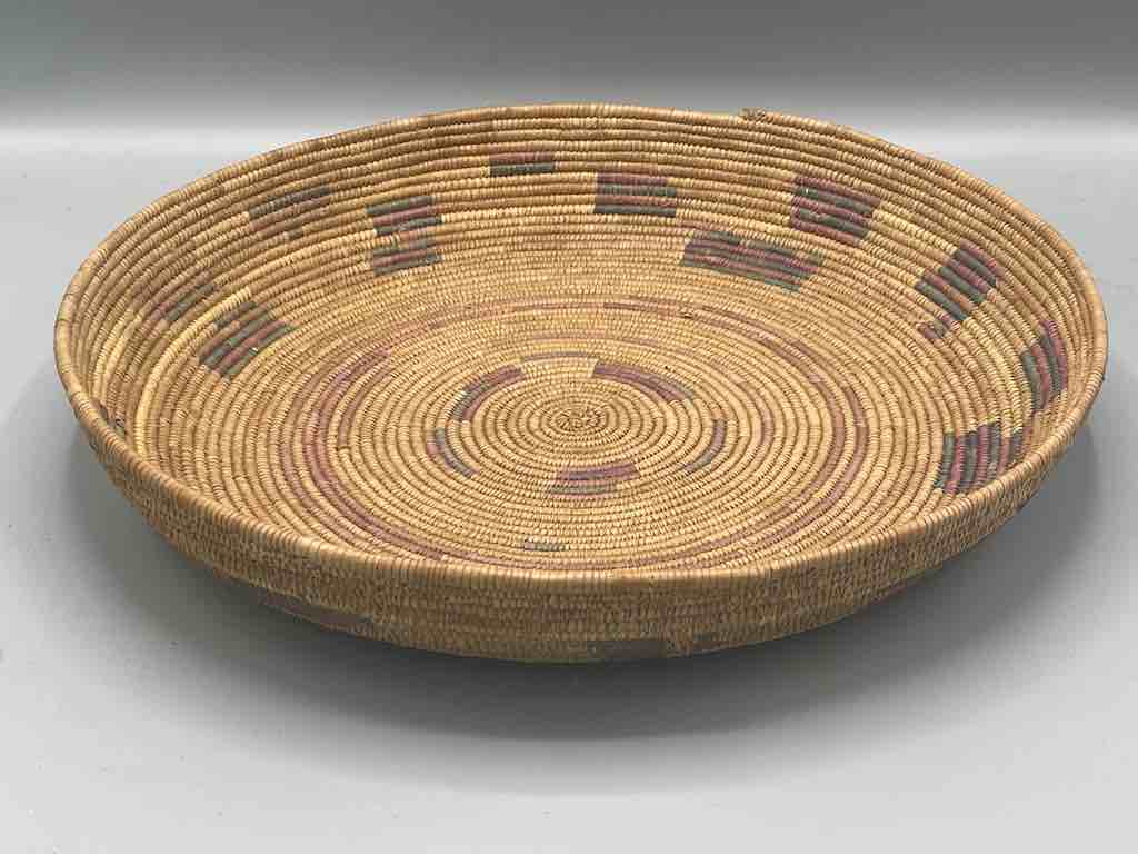 Shallow Vintage Sahelian Tight Weave Fulani Basket - Burkina Faso