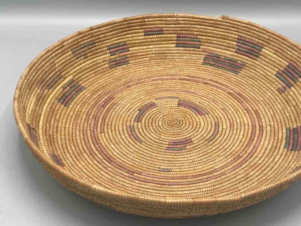 Shallow Vintage Sahelian Tight Weave Fulani Basket - Burkina Faso