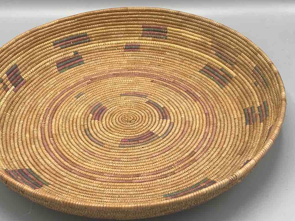 Shallow Vintage Sahelian Tight Weave Fulani Basket - Burkina Faso