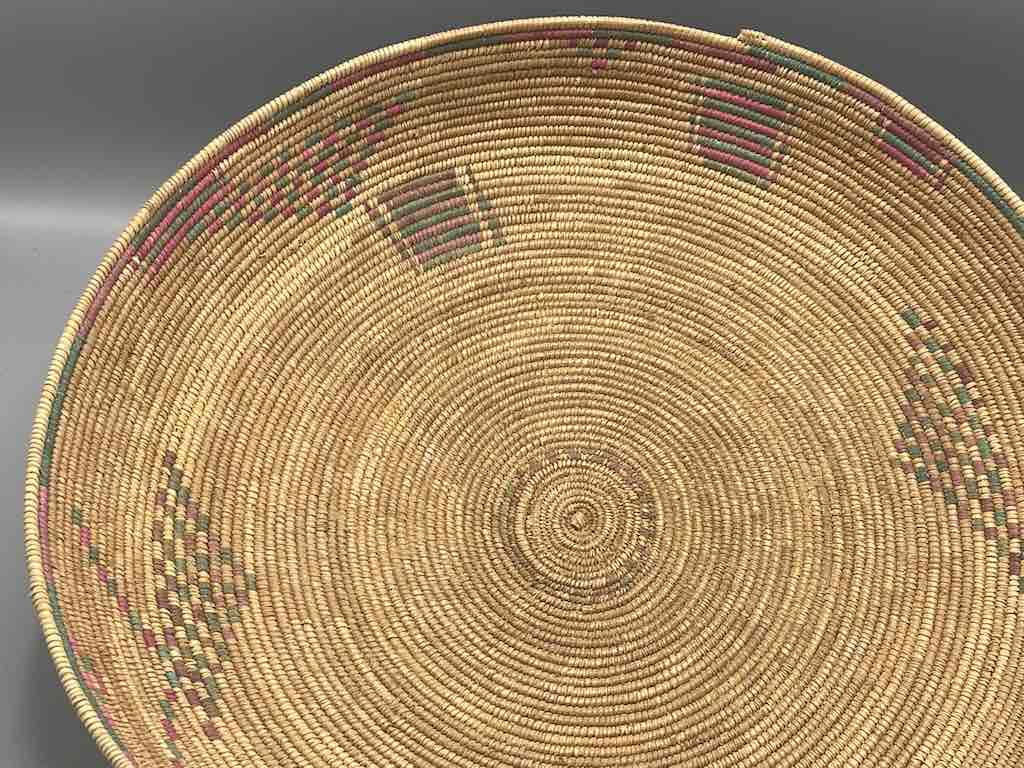 Shallow Vintage Sahelian Tight Weave Fulani Basket - Burkina Faso