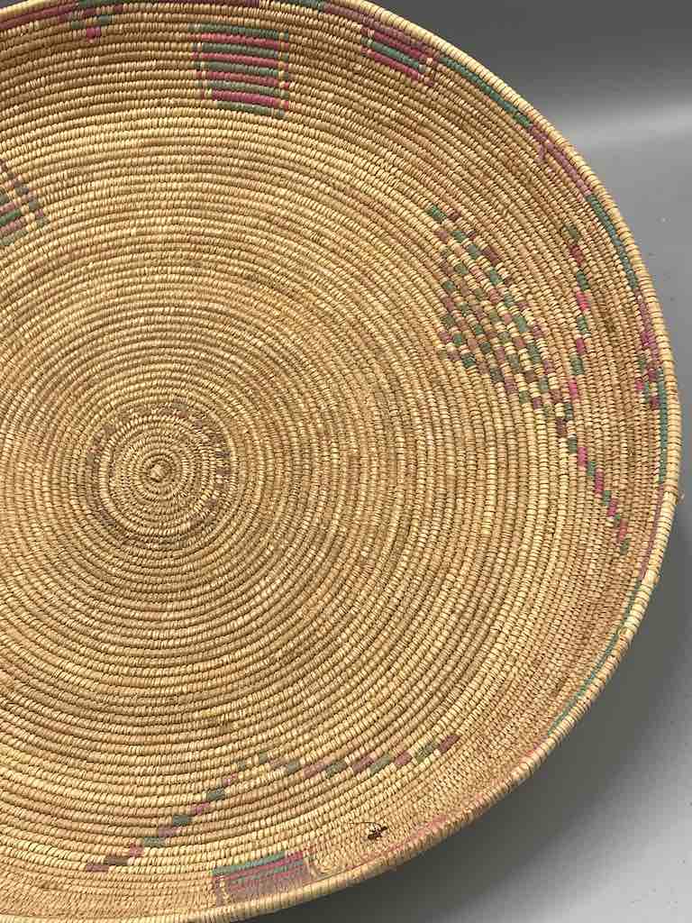 Shallow Vintage Sahelian Tight Weave Fulani Basket - Burkina Faso