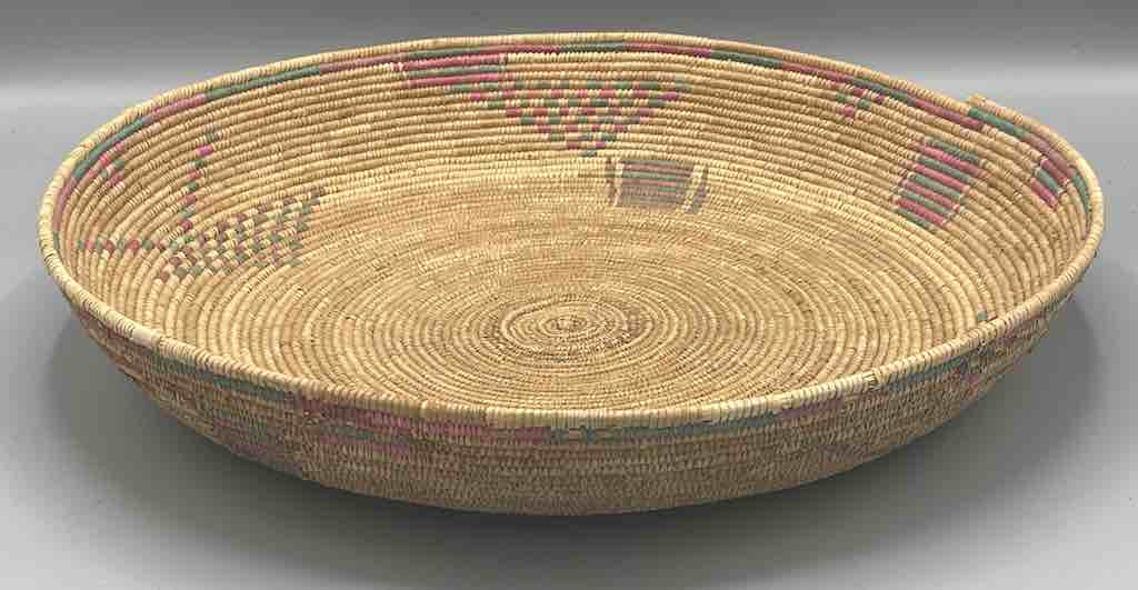 Shallow Vintage Sahelian Tight Weave Fulani Basket - Burkina Faso