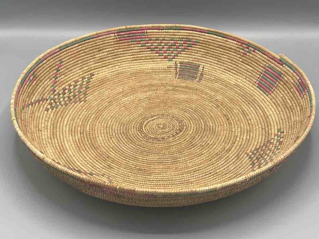 Shallow Vintage Sahelian Tight Weave Fulani Basket - Burkina Faso