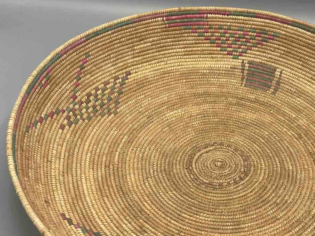 Shallow Vintage Sahelian Tight Weave Fulani Basket - Burkina Faso