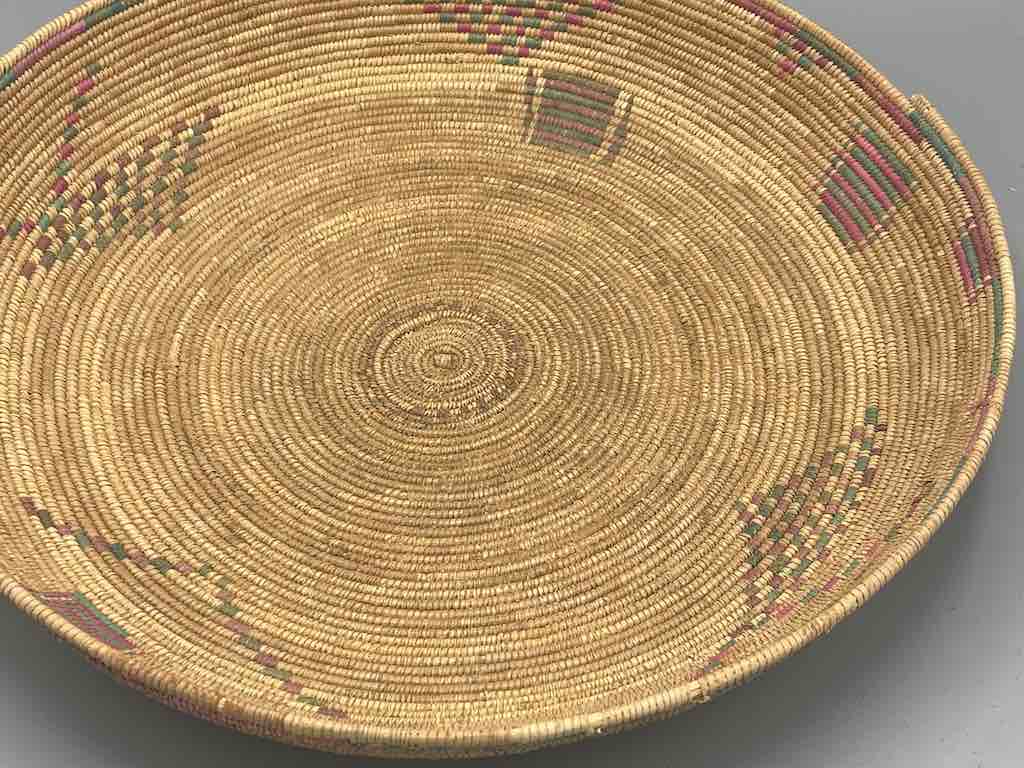 Shallow Vintage Sahelian Tight Weave Fulani Basket - Burkina Faso