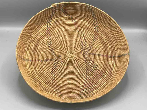 Shallow Vintage Sahelian Tight Weave Fulani Basket - Burkina Faso