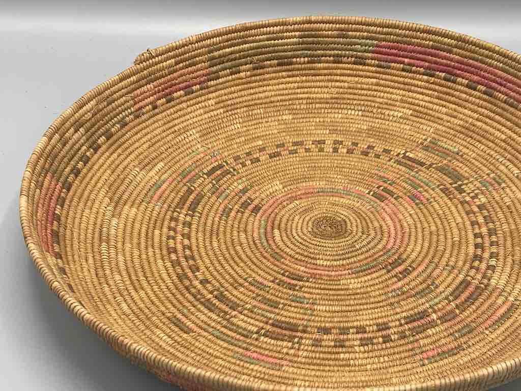 Shallow Vintage Sahelian Tight Weave Fulani Basket - Burkina Faso