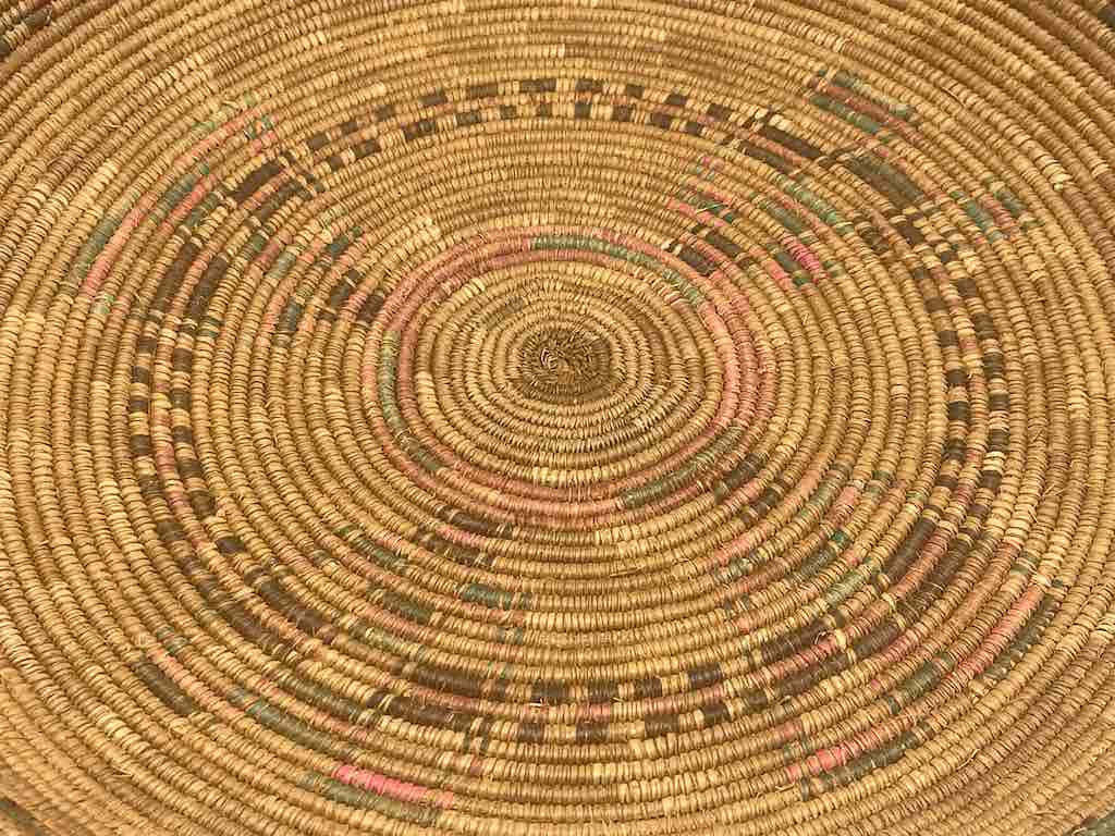 Shallow Vintage Sahelian Tight Weave Fulani Basket - Burkina Faso