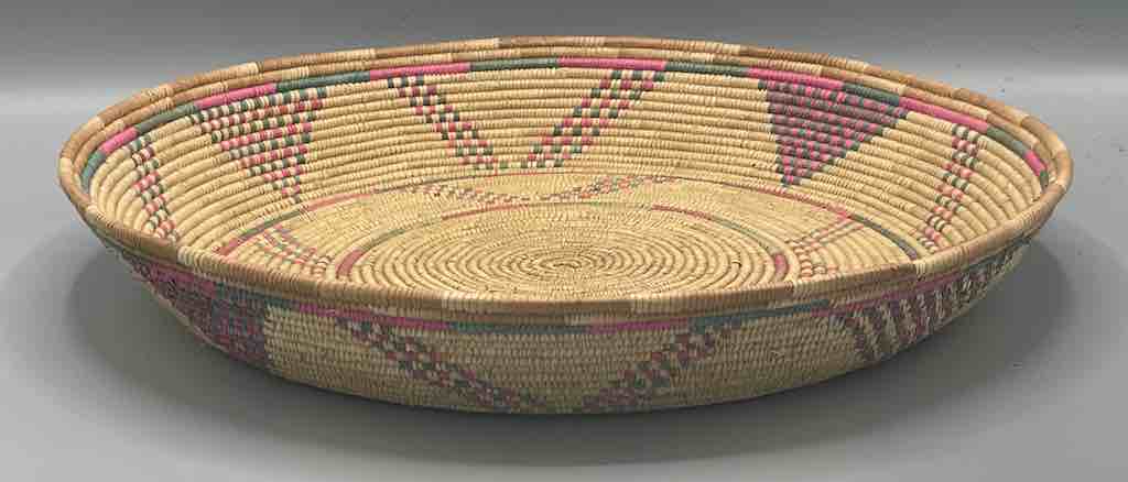 Shallow Vintage Sahelian Tight Weave Fulani Basket - Burkina Faso