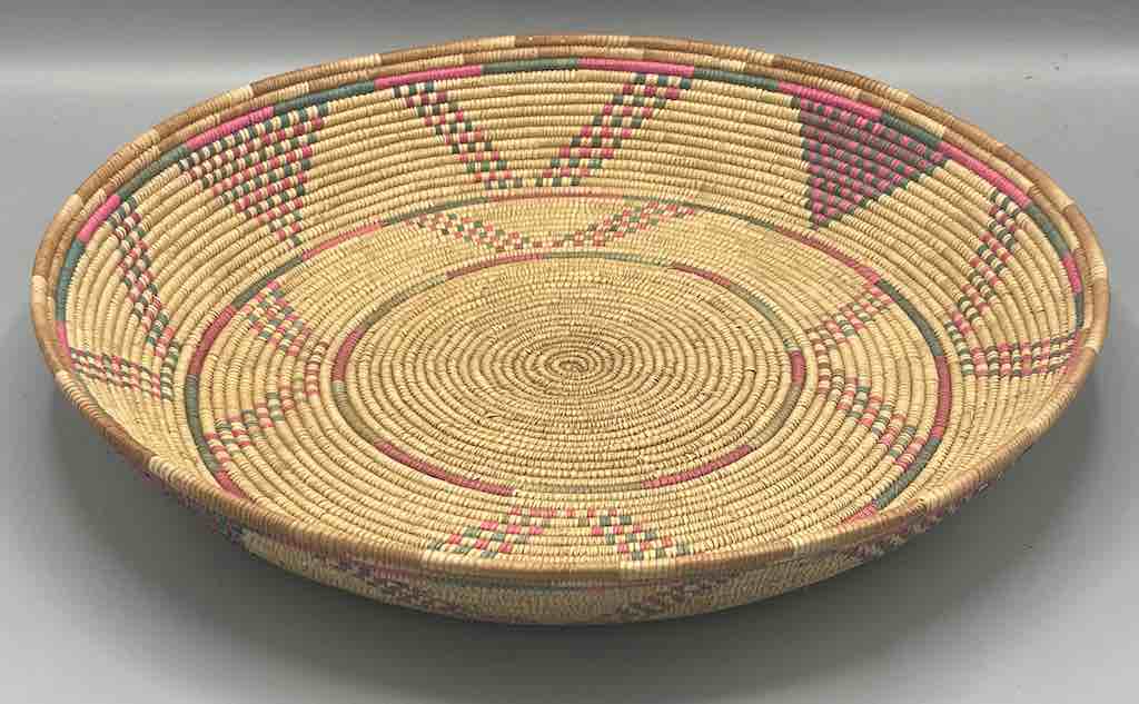 Shallow Vintage Sahelian Tight Weave Fulani Basket - Burkina Faso