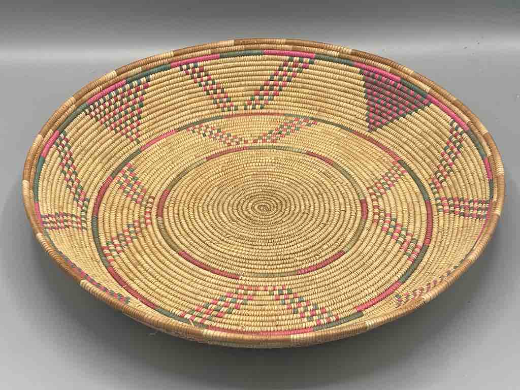 Shallow Vintage Sahelian Tight Weave Fulani Basket - Burkina Faso