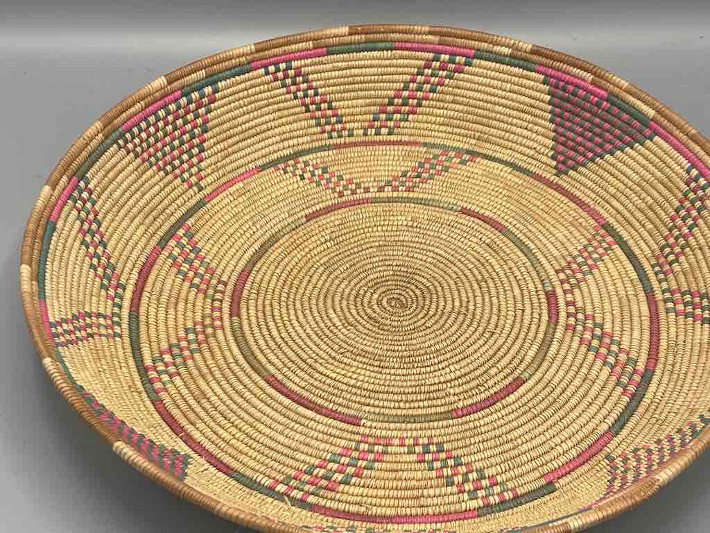 Shallow Vintage Sahelian Tight Weave Fulani Basket - Burkina Faso