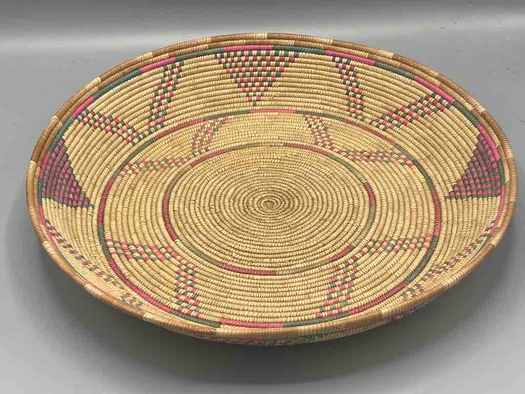 Shallow Vintage Sahelian Tight Weave Fulani Basket - Burkina Faso