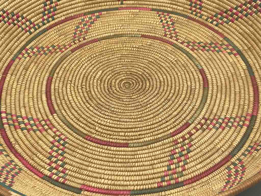 Shallow Vintage Sahelian Tight Weave Fulani Basket - Burkina Faso