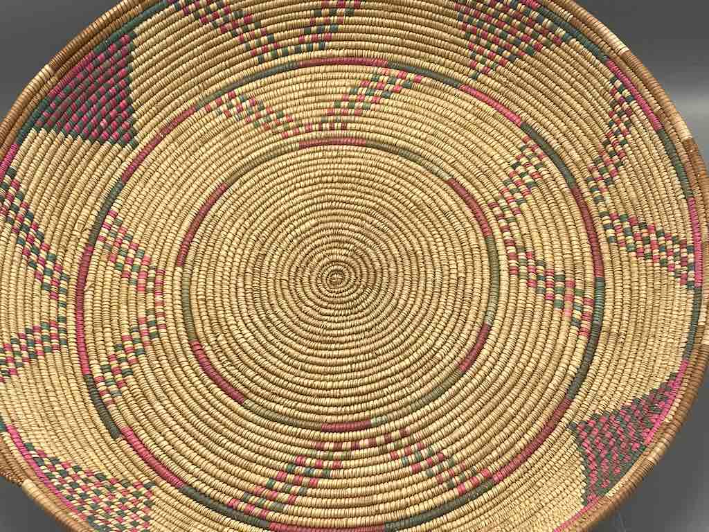 Shallow Vintage Sahelian Tight Weave Fulani Basket - Burkina Faso