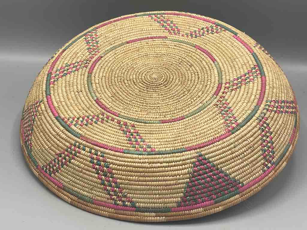 Shallow Vintage Sahelian Tight Weave Fulani Basket - Burkina Faso