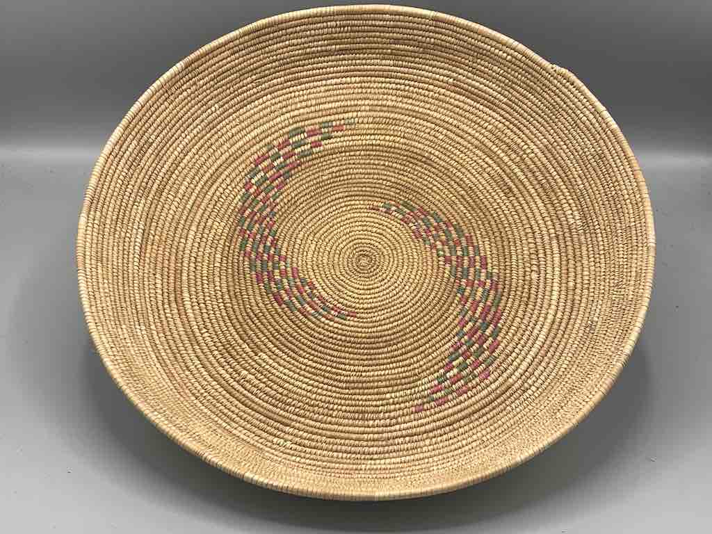 Shallow Vintage Sahelian Tight Weave Fulani Basket - Burkina Faso