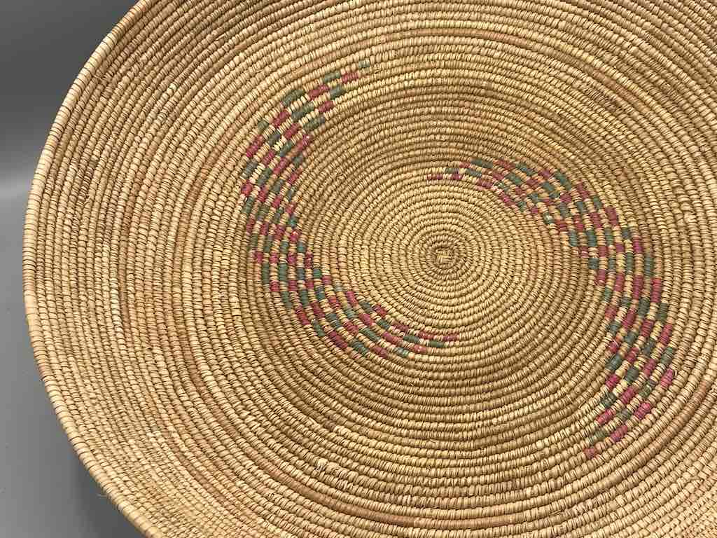 Shallow Vintage Sahelian Tight Weave Fulani Basket - Burkina Faso