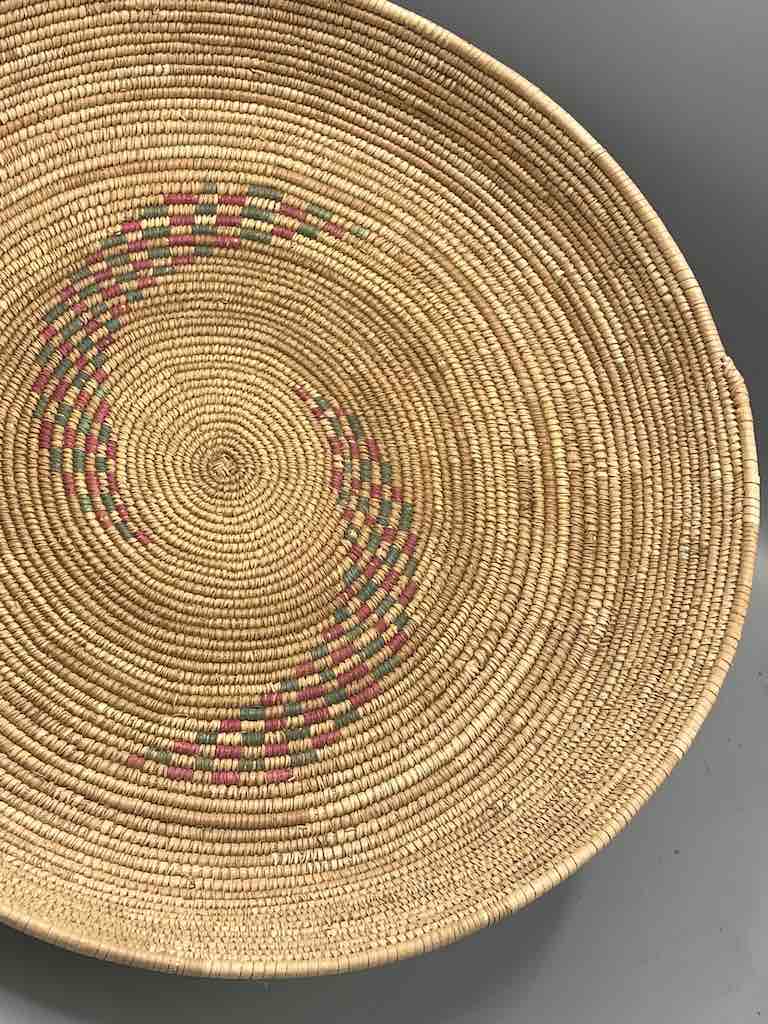 Shallow Vintage Sahelian Tight Weave Fulani Basket - Burkina Faso