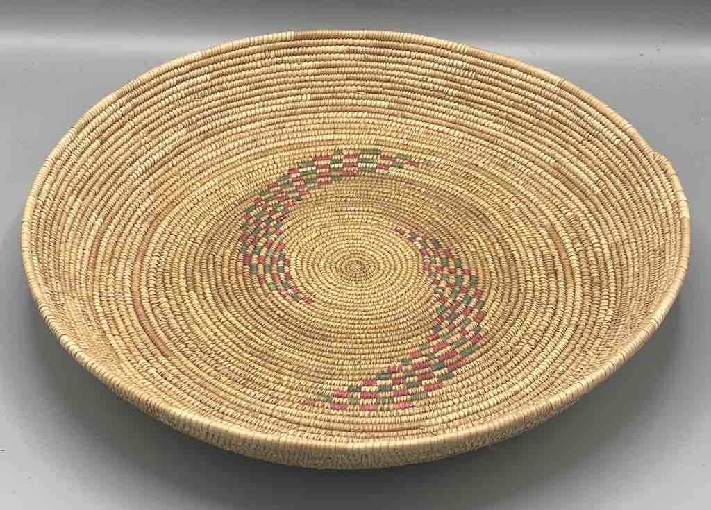 Shallow Vintage Sahelian Tight Weave Fulani Basket - Burkina Faso