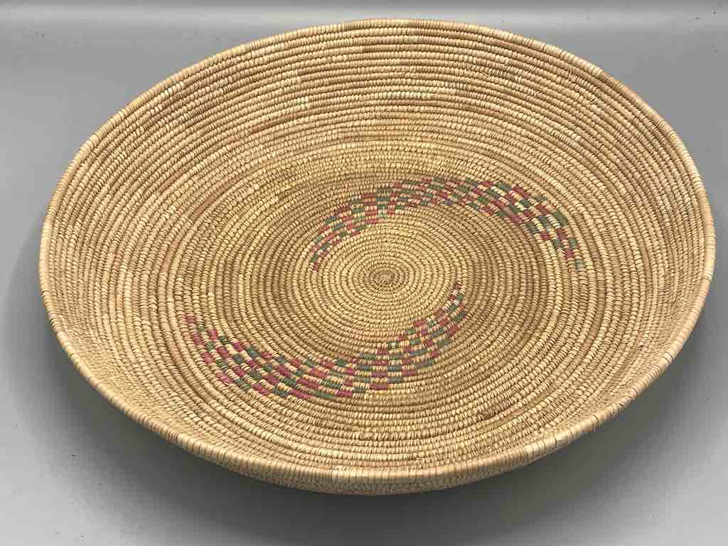 Shallow Vintage Sahelian Tight Weave Fulani Basket - Burkina Faso