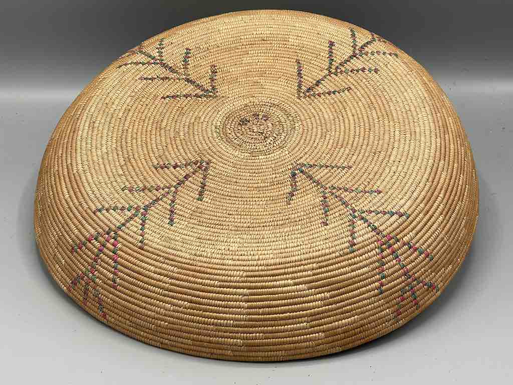 Shallow Vintage Sahelian Tight Weave Fulani Basket - Burkina Faso