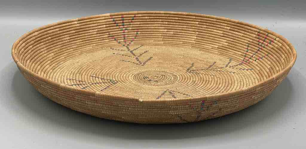 Shallow Vintage Sahelian Tight Weave Fulani Basket - Burkina Faso