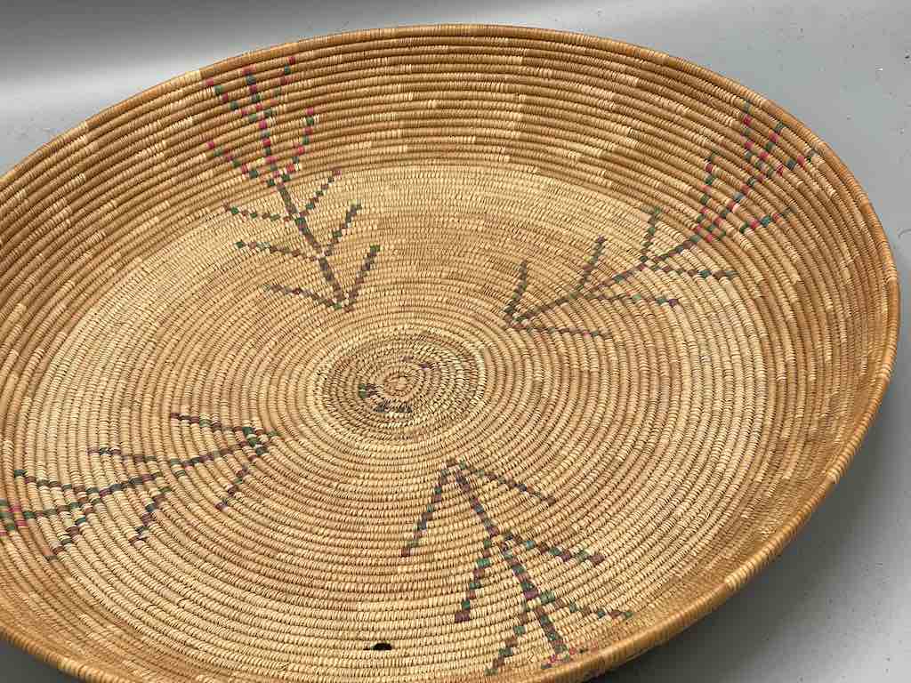 Shallow Vintage Sahelian Tight Weave Fulani Basket - Burkina Faso