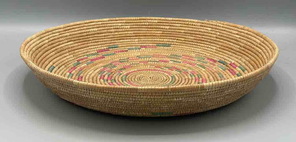 Shallow Vintage Sahelian Tight Weave Fulani Basket - Burkina Faso