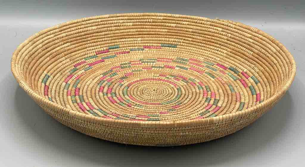 Shallow Vintage Sahelian Tight Weave Fulani Basket - Burkina Faso