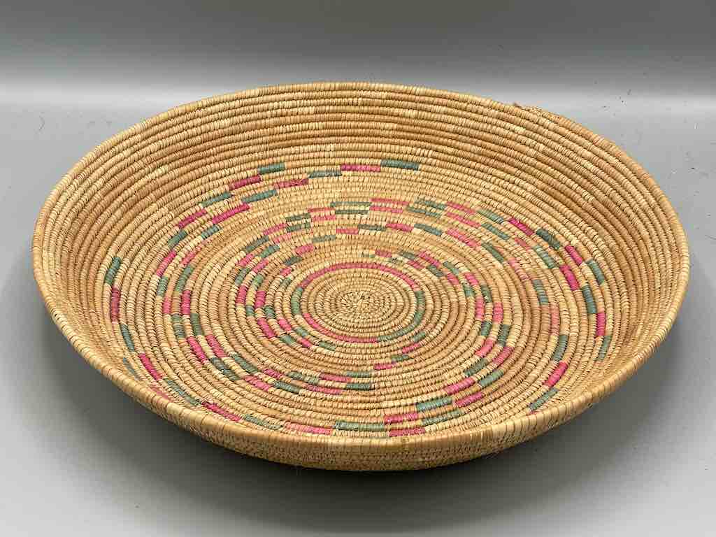 Shallow Vintage Sahelian Tight Weave Fulani Basket - Burkina Faso