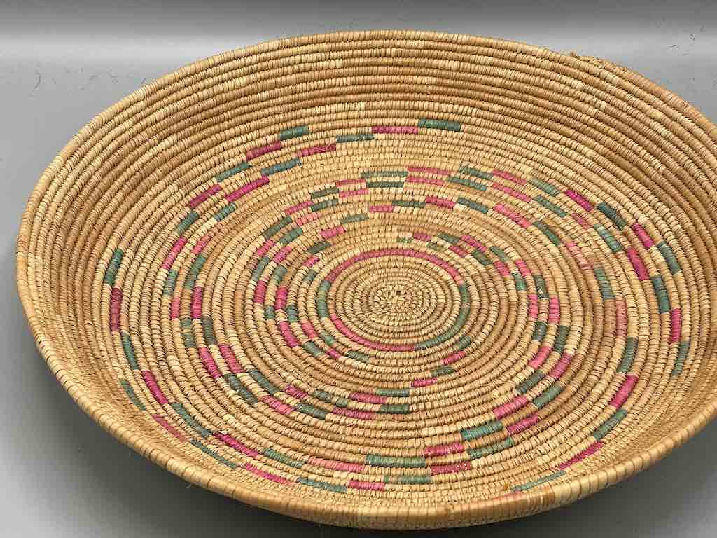 Shallow Vintage Sahelian Tight Weave Fulani Basket - Burkina Faso