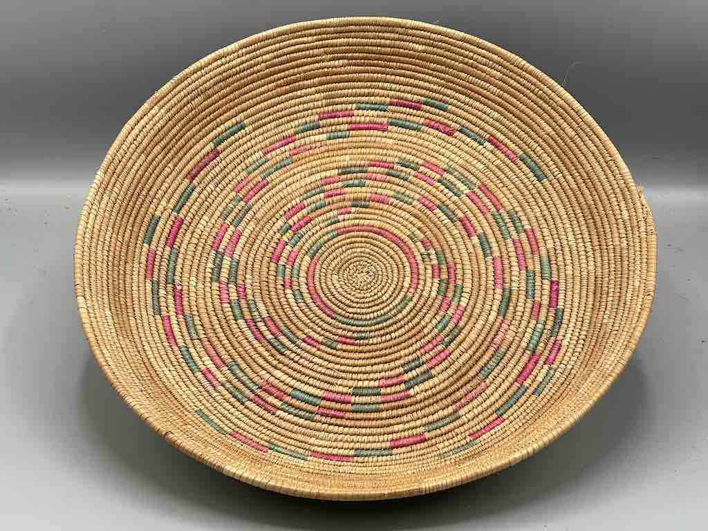 Shallow Vintage Sahelian Tight Weave Fulani Basket - Burkina Faso