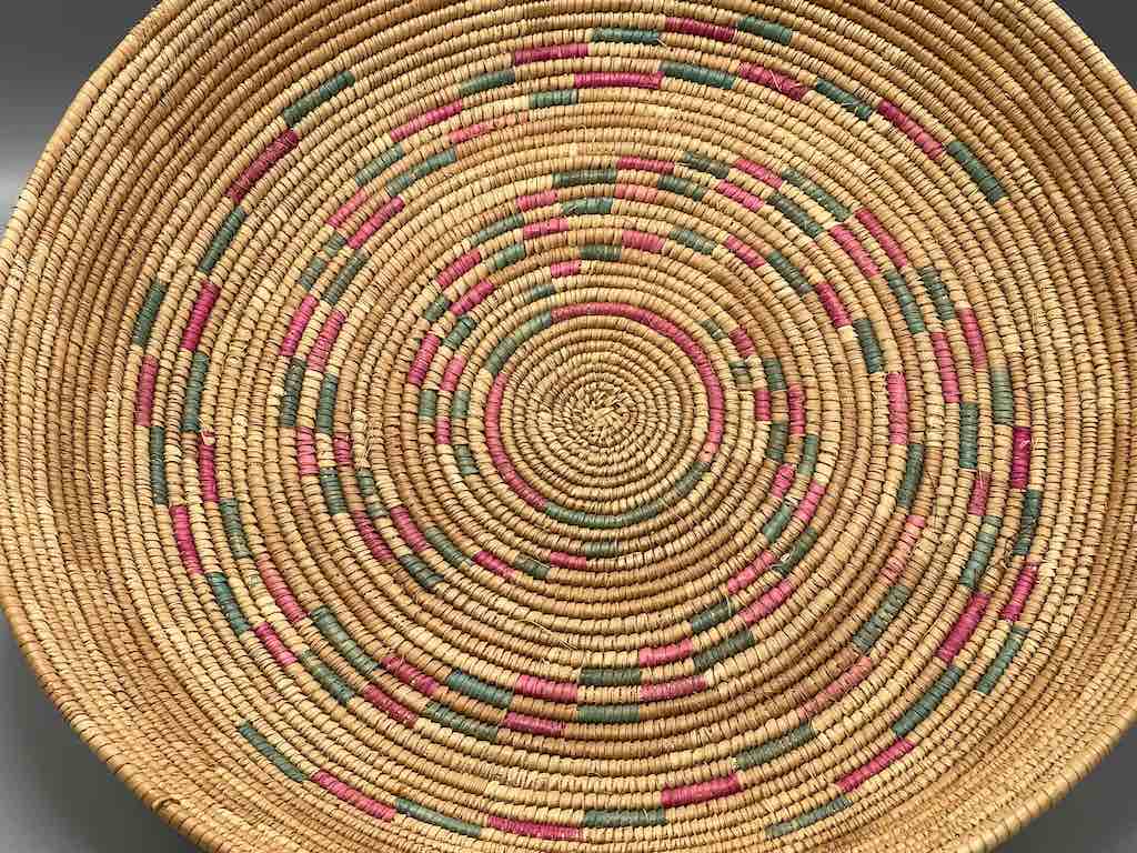 Shallow Vintage Sahelian Tight Weave Fulani Basket - Burkina Faso