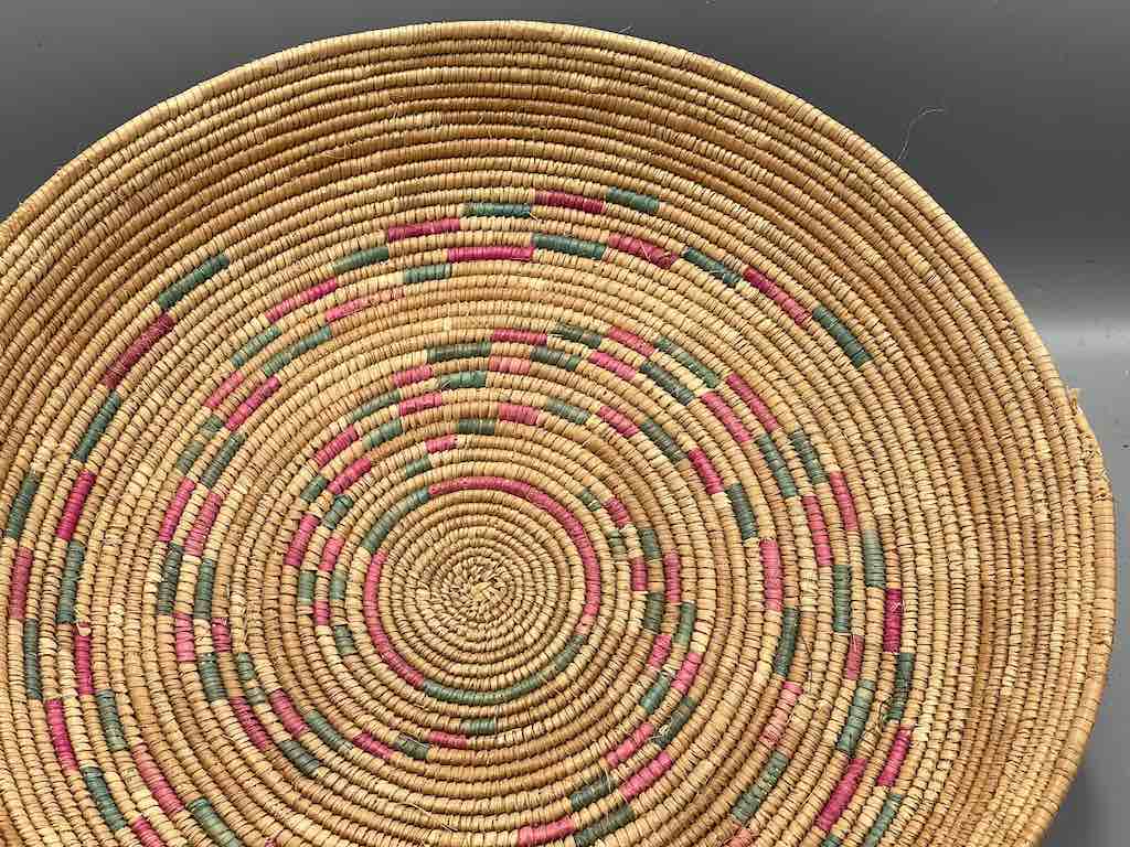 Shallow Vintage Sahelian Tight Weave Fulani Basket - Burkina Faso