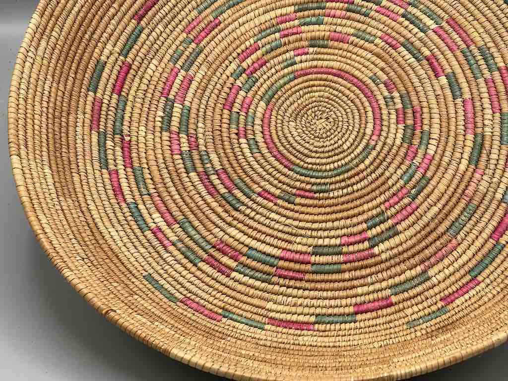 Shallow Vintage Sahelian Tight Weave Fulani Basket - Burkina Faso