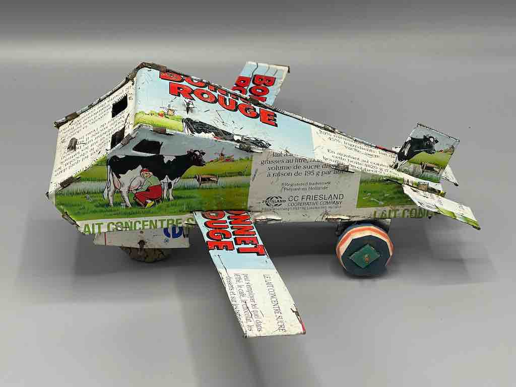 African Recycled Metal Can Toy Airplane - Burkina Faso