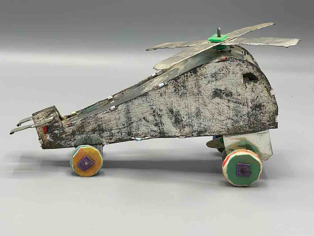 African Recycled Metal Can Toy Helicopter - Burkina Faso